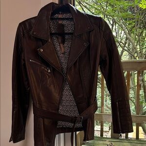 Woman’s Brown Genuine Leather Jacket